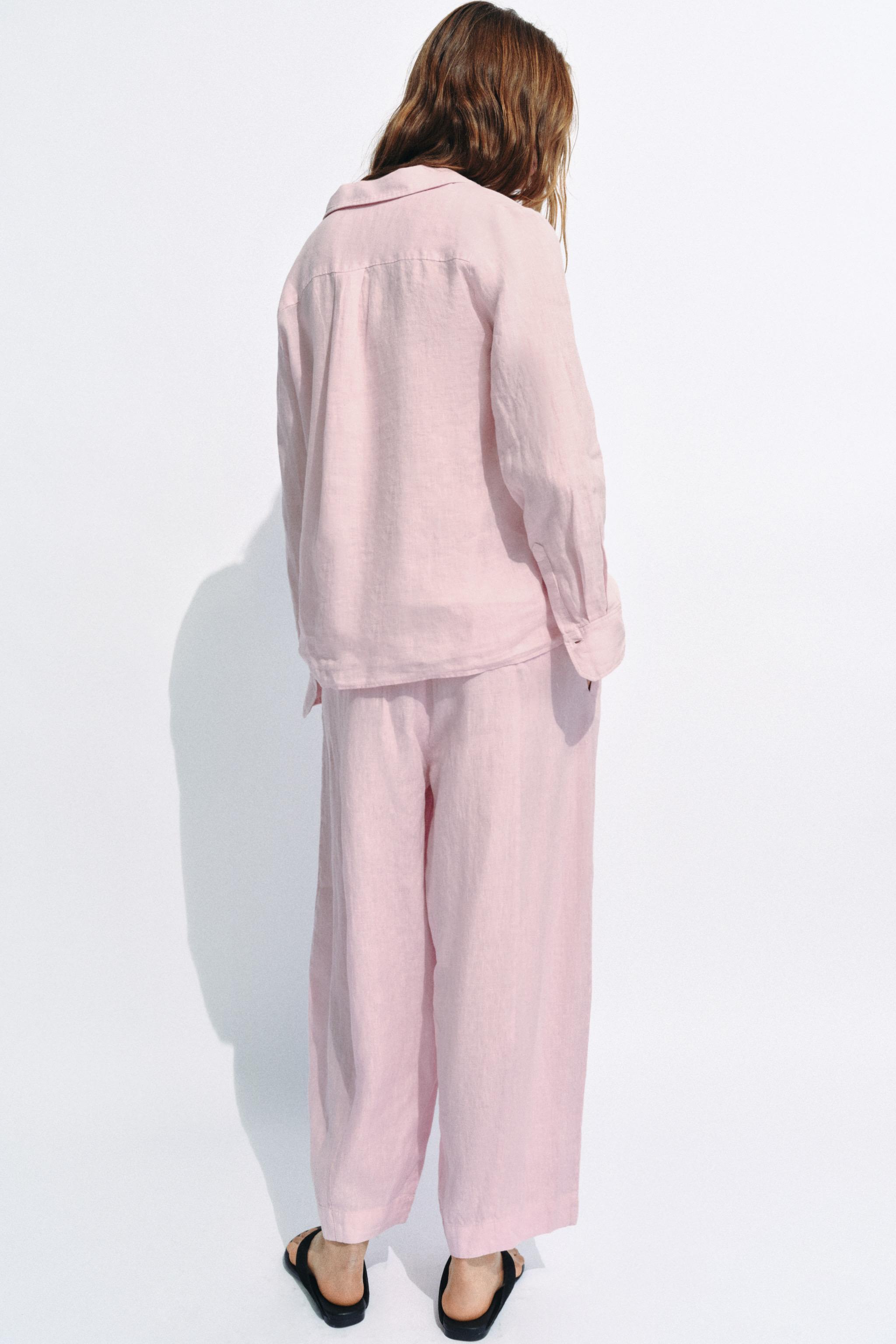 ZW COLLECTION LINEN BARREL PANTS